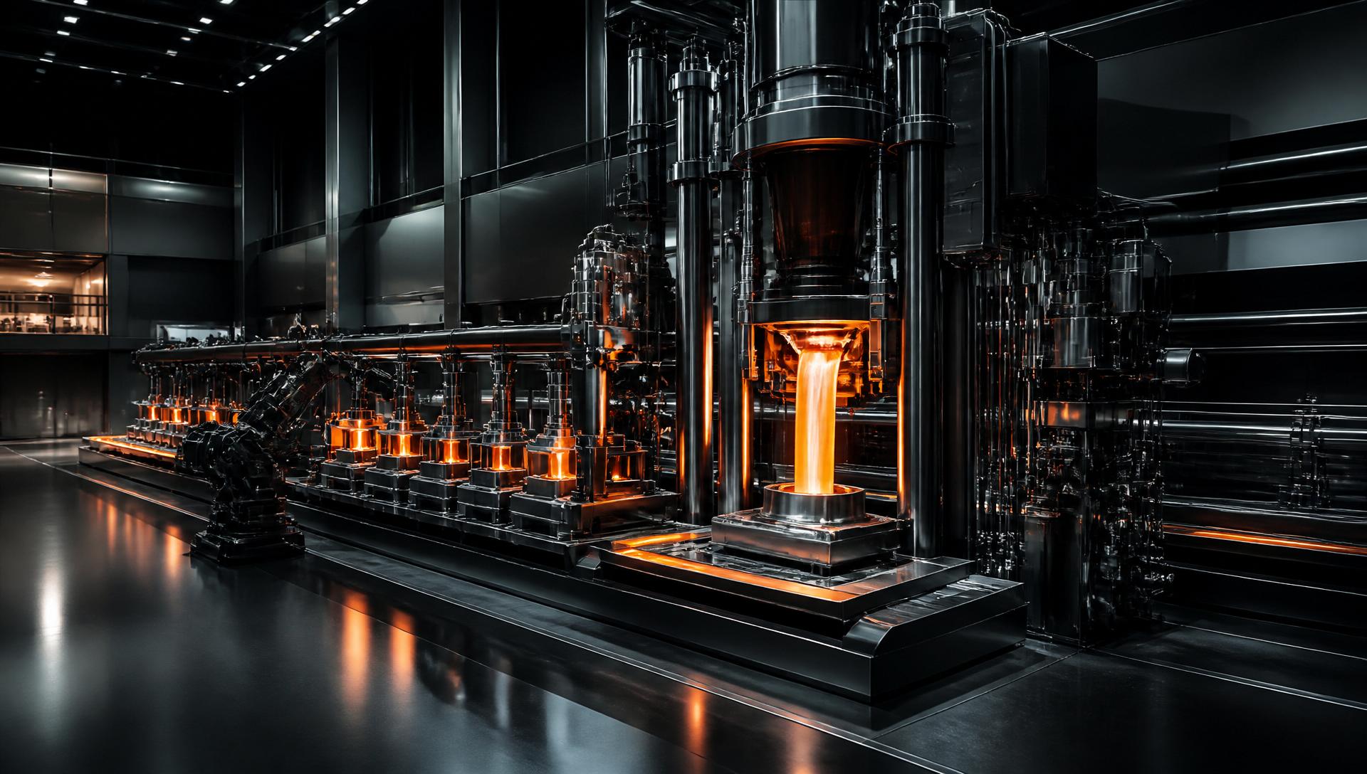 High-tech DISA D3 vertical moulding line in a pristine foundry